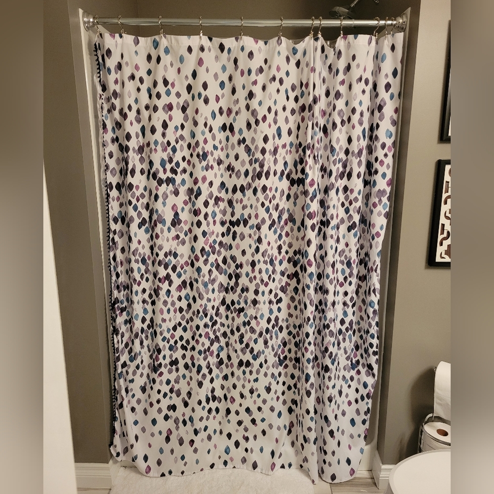 Abstract Patterned Shower Curtain